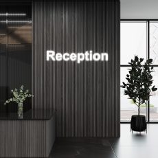 Ribbon-Design Black Slate i reception