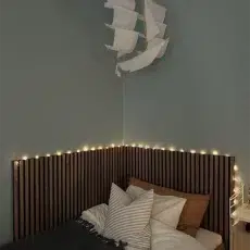 Ribbon-Wood Walnut i soveværelset