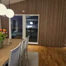 Ribbon-Wood Walnut livingroom