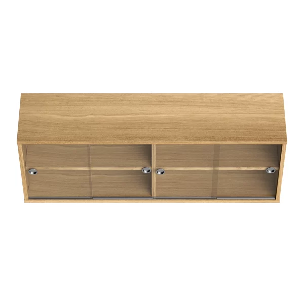 Brace cabinet Oak 1200 mm 4 glass doors