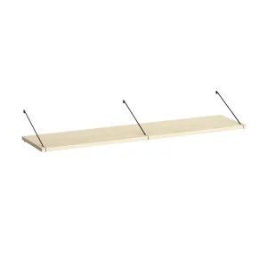 Brace shelf Walnut 1200mm black brackets